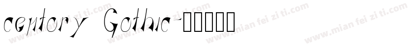 centory Gothic字体转换